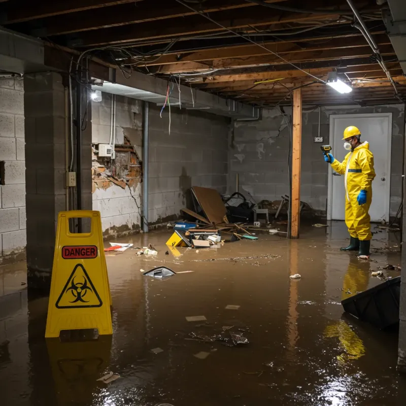 Flooded Basement Electrical Hazard in Belmont, NY Property